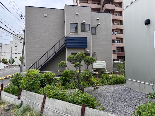 剪定作業後