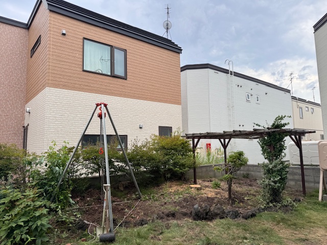 伐採・抜根作業後