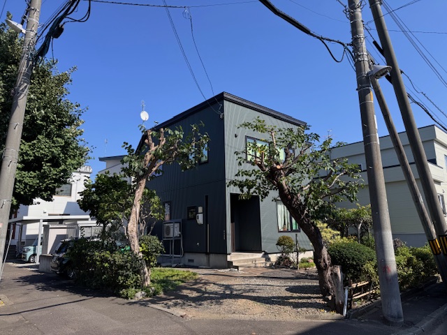 剪定後　柿の木・桜